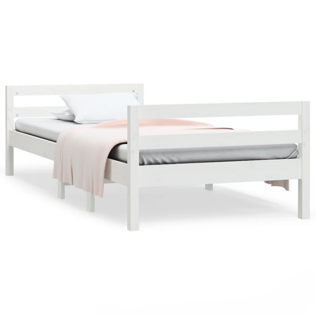8720287215158_a_en_hd_1 vidaXL Bed Frame without Mattress White 90x190 cm Solid Wood Pine - Image 2