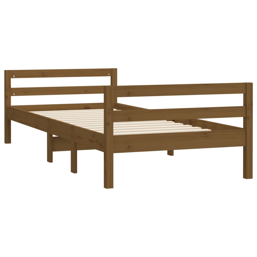 8720287215172_g_en_hd_2 vidaXL Bed Frame without Mattress Honey Brown 90x190 cm Solid Wood Pine - Image 4