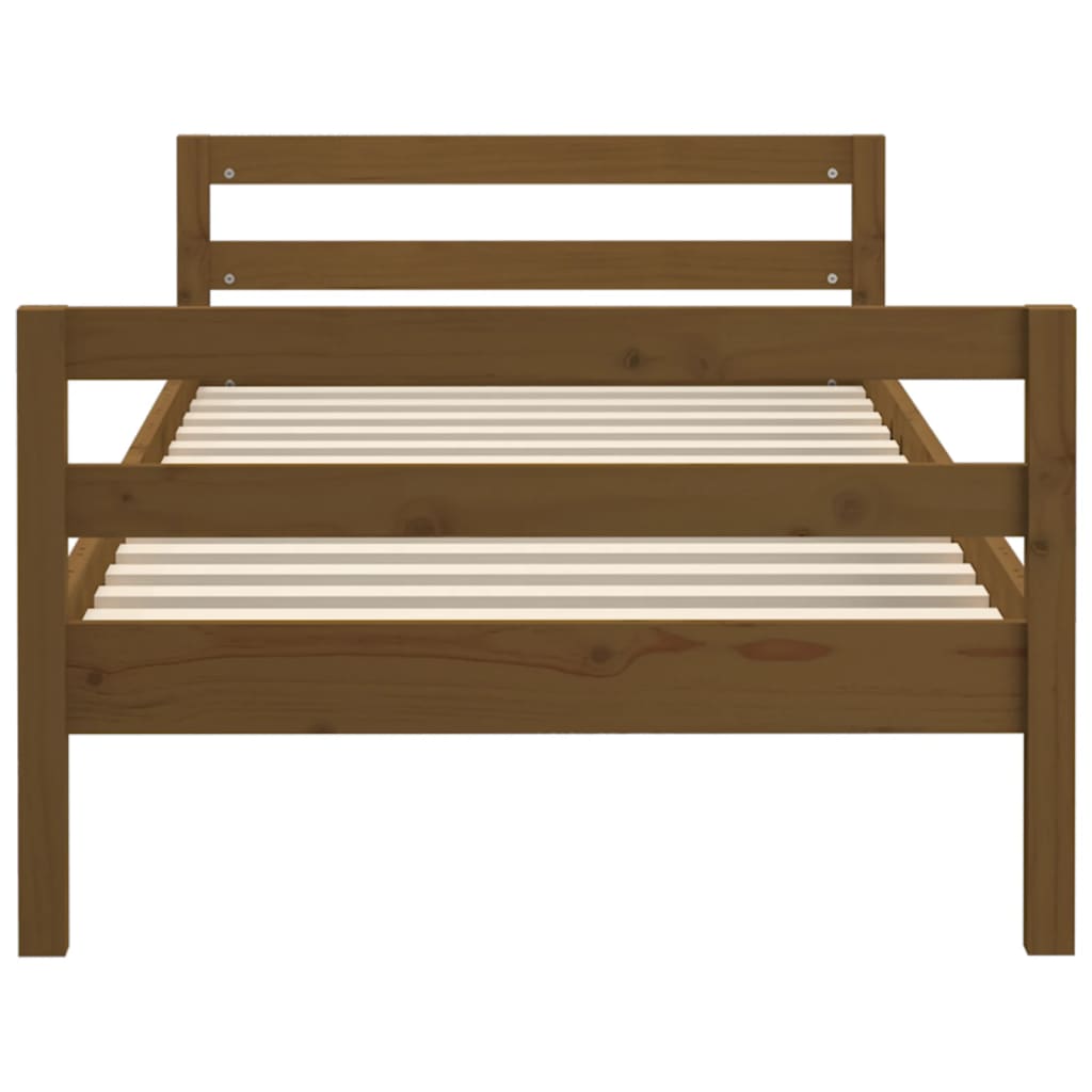 8720287215172_g_en_hd_3 vidaXL Bed Frame without Mattress Honey Brown 90x190 cm Solid Wood Pine - Image 5
