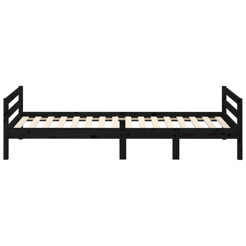 8720287215189_g_en_hd_4 vidaXL Bed Frame without Mattress Black 90x190 cm Solid Wood Pine - Image 6