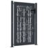 vidaXL Garden Gate Anthracite 105x155 cm Steel Bamboo Design - Image 2