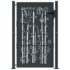 vidaXL Garden Gate Anthracite 105x155 cm Steel Bamboo Design - Image 3