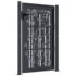 vidaXL Garden Gate Anthracite 105x155 cm Steel Bamboo Design - Image 4