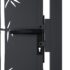 vidaXL Garden Gate Anthracite 105x155 cm Steel Bamboo Design - Image 7