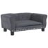 vidaXL Dog Bed Dark Grey 70x45x30 cm Velvet - Image 2