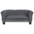 vidaXL Dog Bed Dark Grey 70x45x30 cm Velvet - Image 3