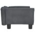 vidaXL Dog Bed Dark Grey 70x45x30 cm Velvet - Image 4