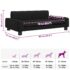 vidaXL Dog Bed Black 90x53x30 cm Faux Leather - Image 7