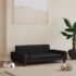 vidaXL Dog Bed Black 90x53x30 cm Faux Leather