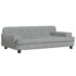 vidaXL Dog Bed Light Grey 90x53x30 cm Velvet - Image 2