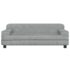 vidaXL Dog Bed Light Grey 90x53x30 cm Velvet - Image 3
