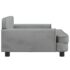 vidaXL Dog Bed Light Grey 90x53x30 cm Velvet - Image 4