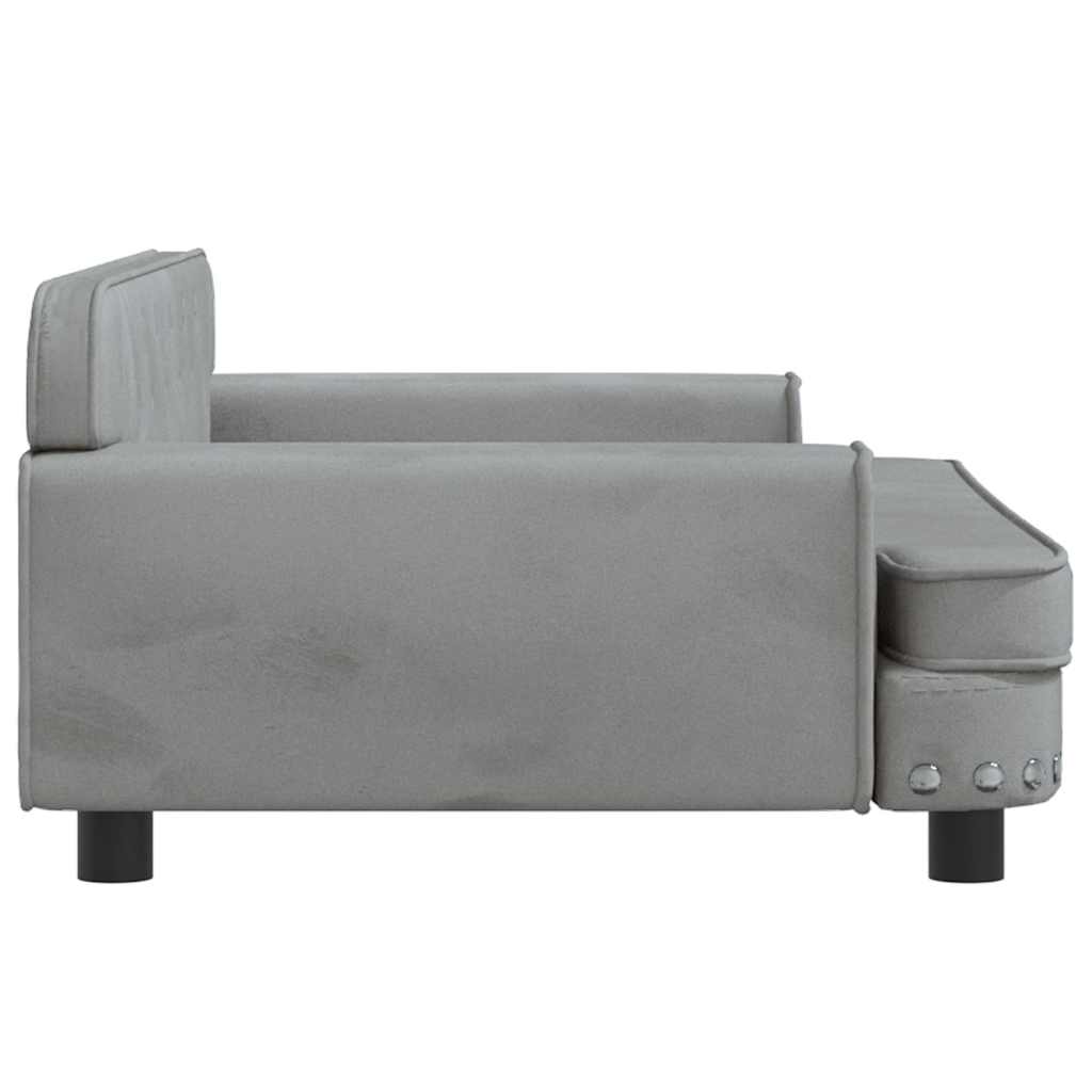 8720287218524_g_en_hd_2 vidaXL Dog Bed Light Grey 90x53x30 cm Velvet - Image 4