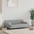 vidaXL Dog Bed Light Grey 90x53x30 cm Velvet