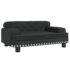 vidaXL Dog Bed Black 70x45x30 cm Velvet - Image 2