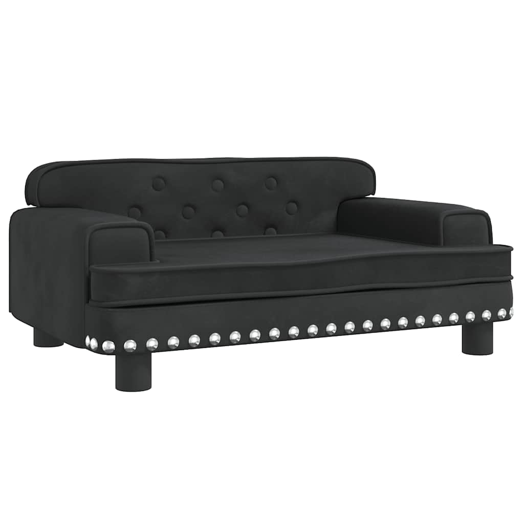 8720287218692_a_en_hd_1 vidaXL Dog Bed Black 70x45x30 cm Velvet - Image 2