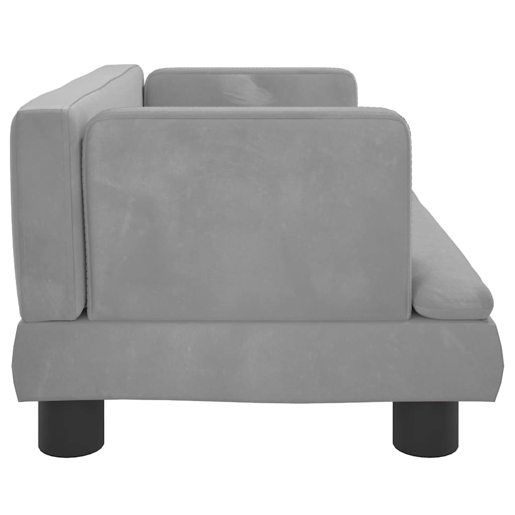 8720287218906_g_en_hd_2 vidaXL Dog Bed Light Grey 60x40x30 cm Velvet - Image 4