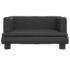 vidaXL Dog Bed Black 60x40x30 cm Faux Leather - Image 3