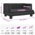 vidaXL Dog Bed Black 60x40x30 cm Faux Leather - Image 7