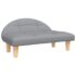 vidaXL Dog Bed Light Grey 70x52x30 cm Fabric - Image 2