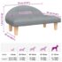 vidaXL Dog Bed Light Grey 70x52x30 cm Fabric - Image 7