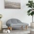 vidaXL Dog Bed Light Grey 70x52x30 cm Fabric