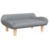 vidaXL Dog Bed Light Grey 70x40x24 cm Fabric - Image 2