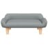 vidaXL Dog Bed Light Grey 70x40x24 cm Fabric - Image 3
