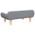 vidaXL Dog Bed Light Grey 70x40x24 cm Fabric - Image 5