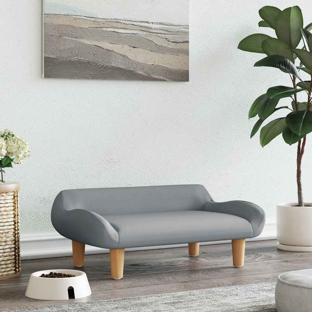 8720287219293_m_en_hd_1 vidaXL Dog Bed Light Grey 70x40x24 cm Fabric - Image 1