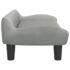 vidaXL Dog Bed Light Grey 70x40x24 cm Velvet - Image 4