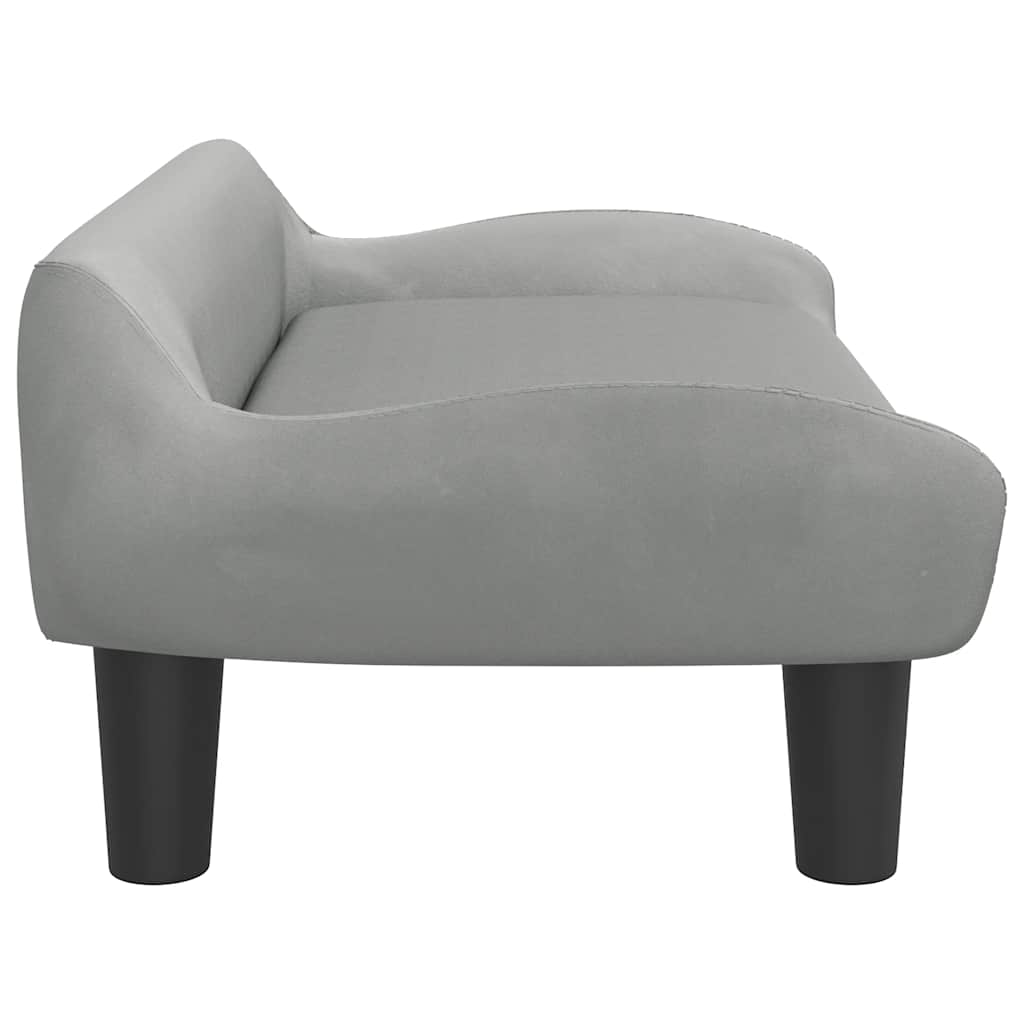 8720287219354_g_en_hd_2 vidaXL Dog Bed Light Grey 70x40x24 cm Velvet - Image 4