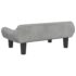vidaXL Dog Bed Light Grey 70x40x24 cm Velvet - Image 5