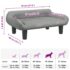 vidaXL Dog Bed Light Grey 70x40x24 cm Velvet - Image 7