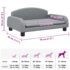 vidaXL Dog Bed Light Grey 70x45x30 cm Fabric - Image 7