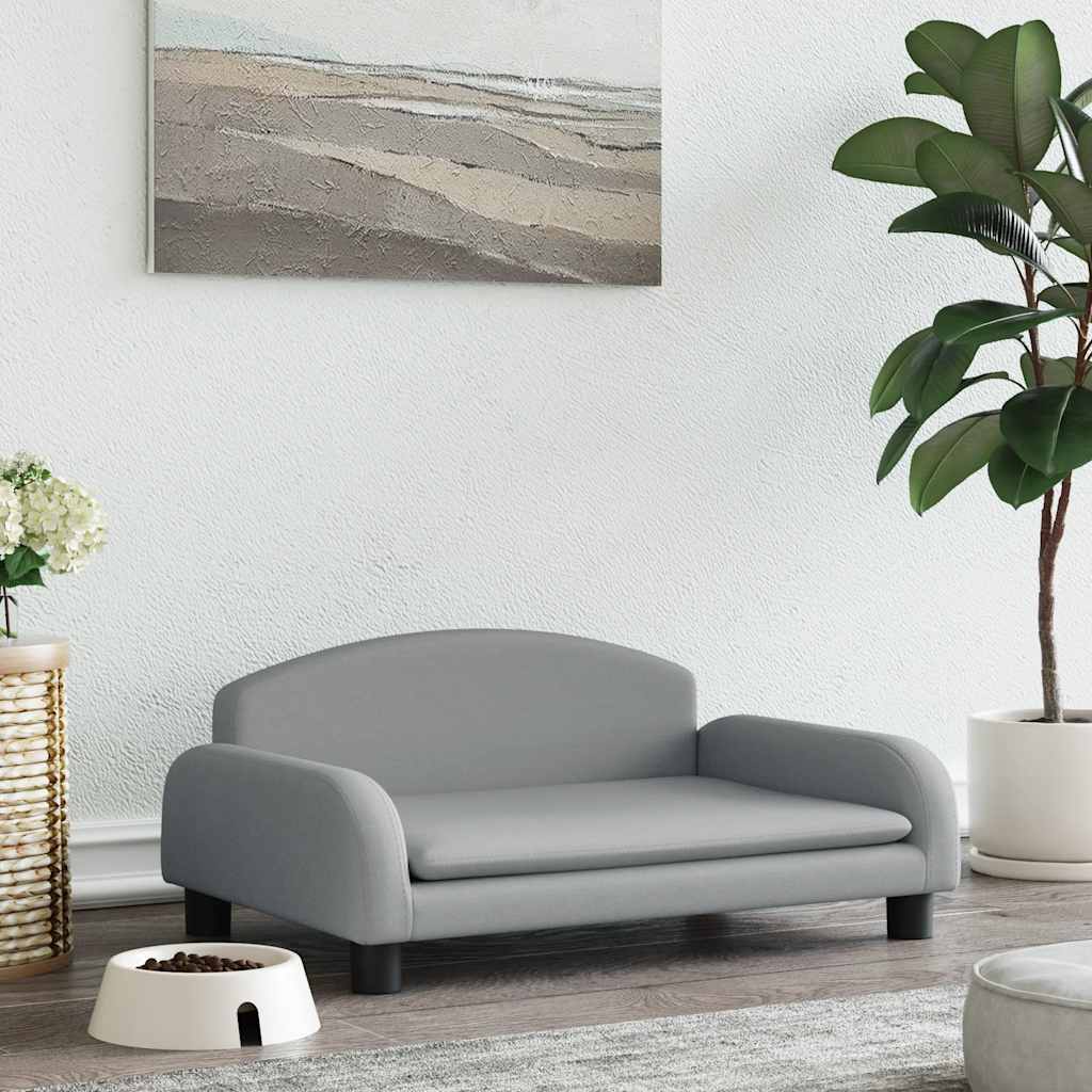 8720287219439_m_en_hd_1 vidaXL Dog Bed Light Grey 70x45x30 cm Fabric - Image 1