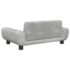 vidaXL Dog Bed Light Grey 70x45x33 cm Velvet - Image 5