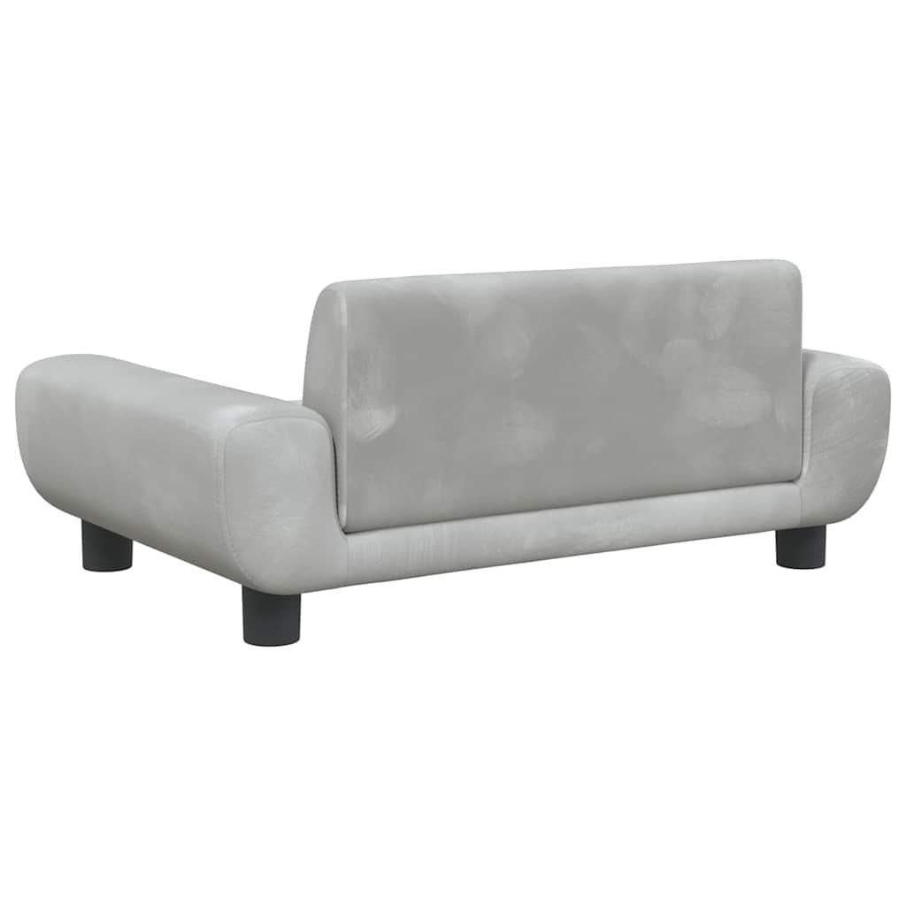 8720287219729_g_en_hd_3 vidaXL Dog Bed Light Grey 70x45x33 cm Velvet - Image 5