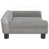 vidaXL Dog Bed Light Grey 70x48x22 cm Velvet - Image 4