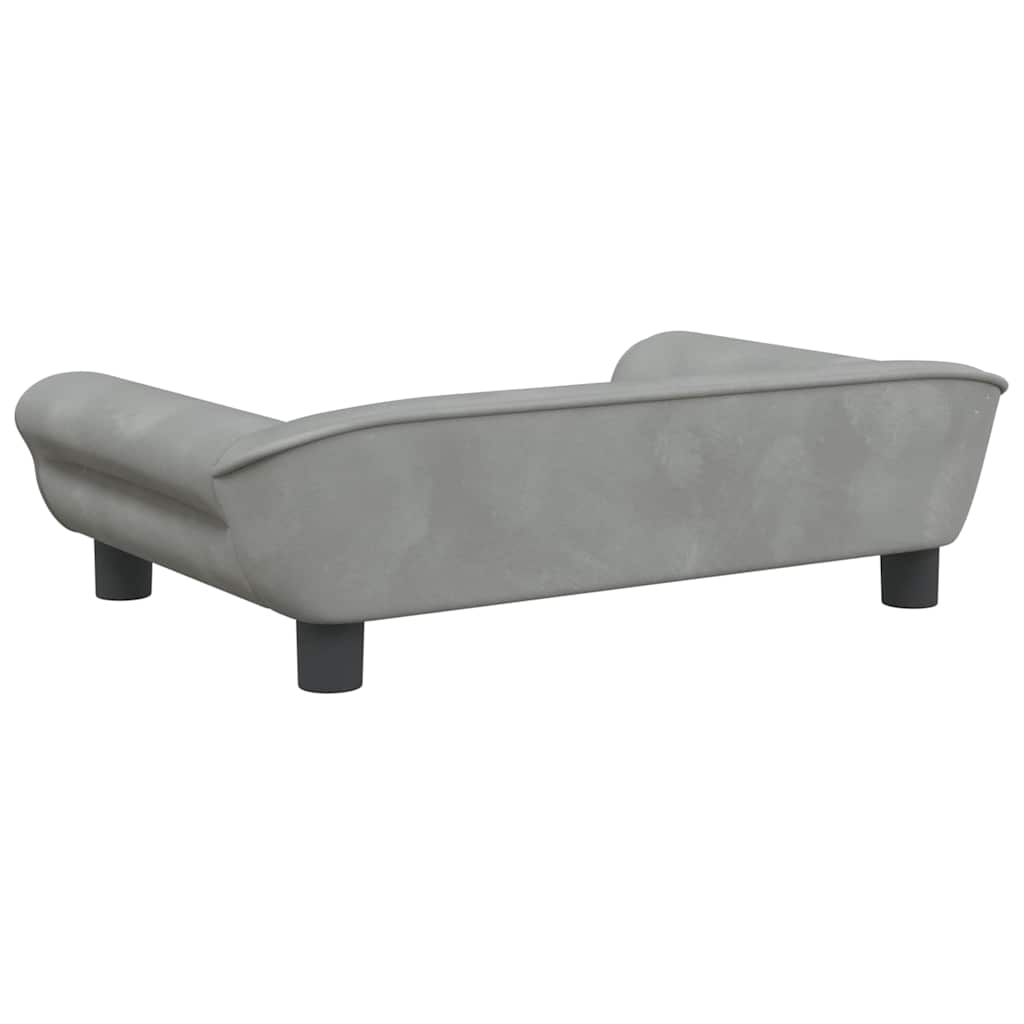 8720287219965_g_en_hd_3 vidaXL Dog Bed Light Grey 70x48x22 cm Velvet - Image 5