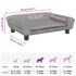 vidaXL Dog Bed Light Grey 70x48x22 cm Velvet - Image 7