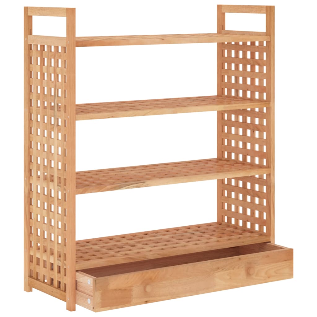 8720287220404_g_en_hd_2 vidaXL Shoe Rack with Drawer 70x27x81 cm Solid Wood Walnut - Image 5