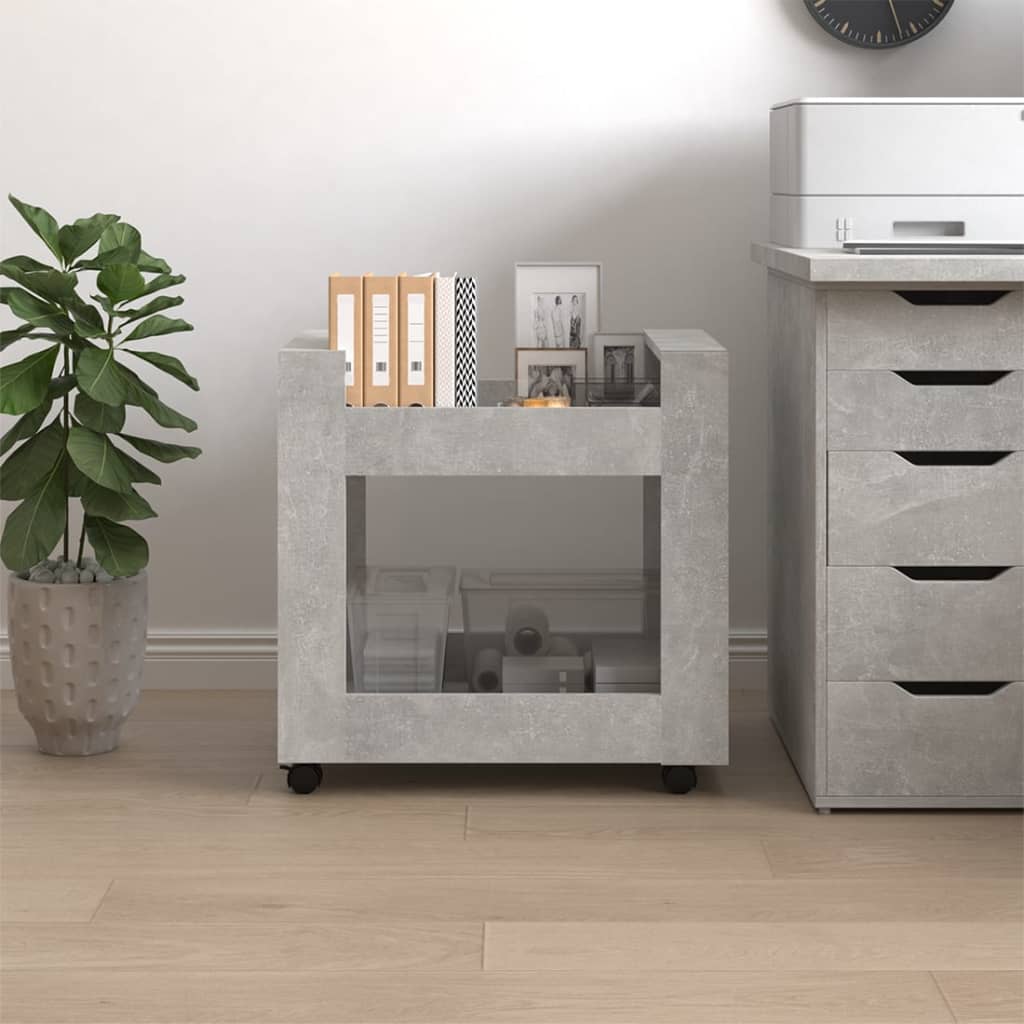 8720287221203_g_en_hd_2 vidaXL Desk Trolley Concrete Grey 60x45x60 cm Engineered Wood - Image 4