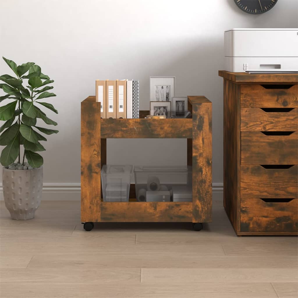 8720287221210_g_en_hd_2 vidaXL Desk Trolley Smoked Oak 60x45x60 cm Engineered Wood - Image 4