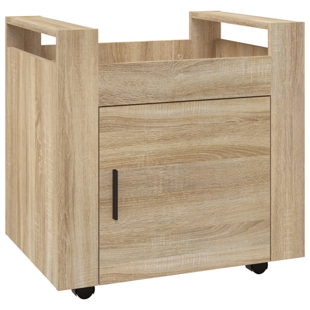 8720287221272_a_en_hd_1 vidaXL Desk Trolley Sonoma Oak 60x45x60 cm Engineered Wood - Image 2