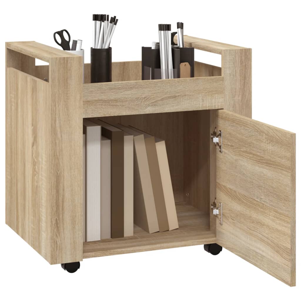 8720287221272_g_en_hd_3 vidaXL Desk Trolley Sonoma Oak 60x45x60 cm Engineered Wood - Image 5