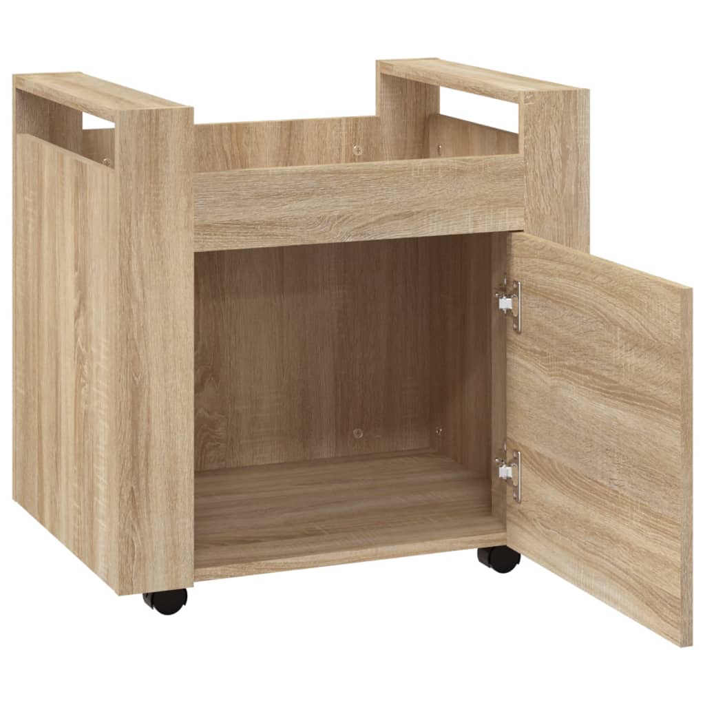 8720287221272_g_en_hd_5 vidaXL Desk Trolley Sonoma Oak 60x45x60 cm Engineered Wood - Image 7