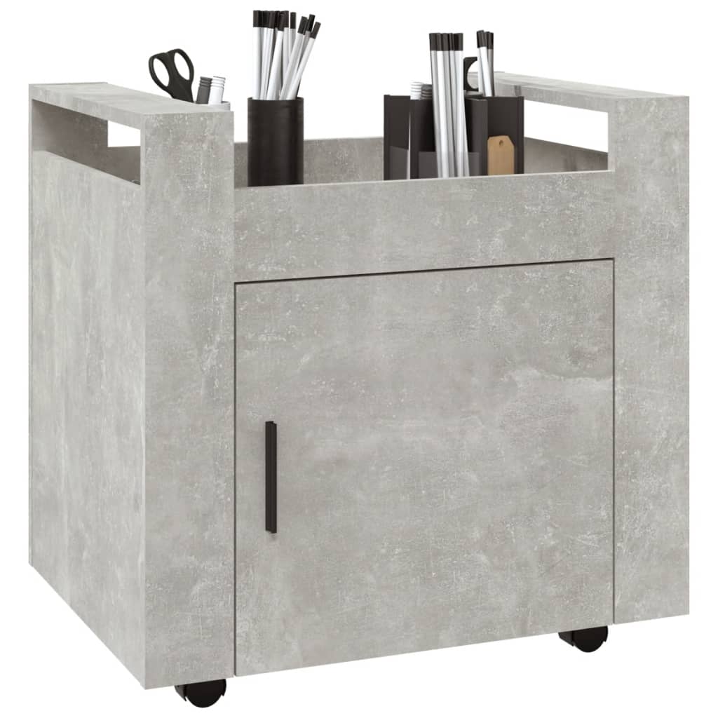 8720287221289_g_en_hd_2 vidaXL Desk Trolley Concrete Grey 60x45x60 cm Engineered Wood - Image 4