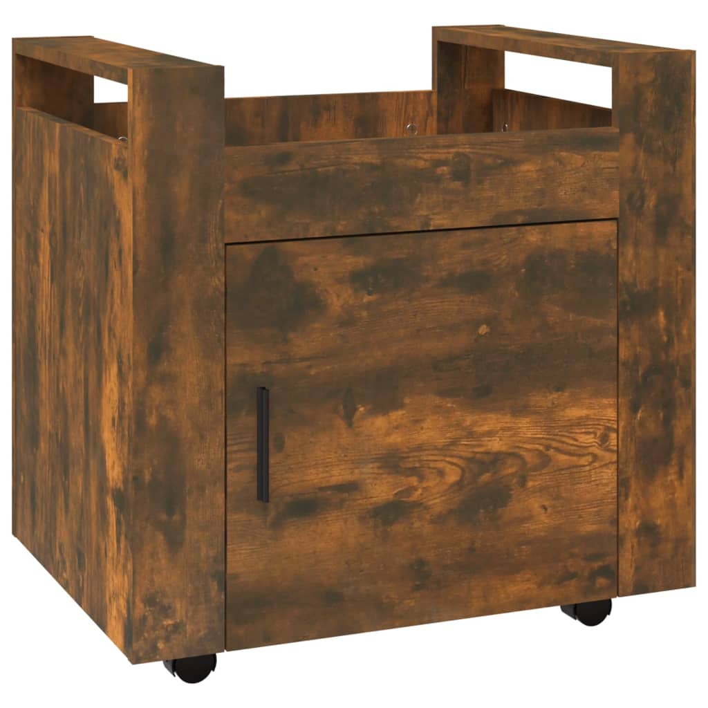 8720287221296_a_en_hd_1 vidaXL Desk Trolley Smoked Oak 60x45x60 cm Engineered Wood - Image 2