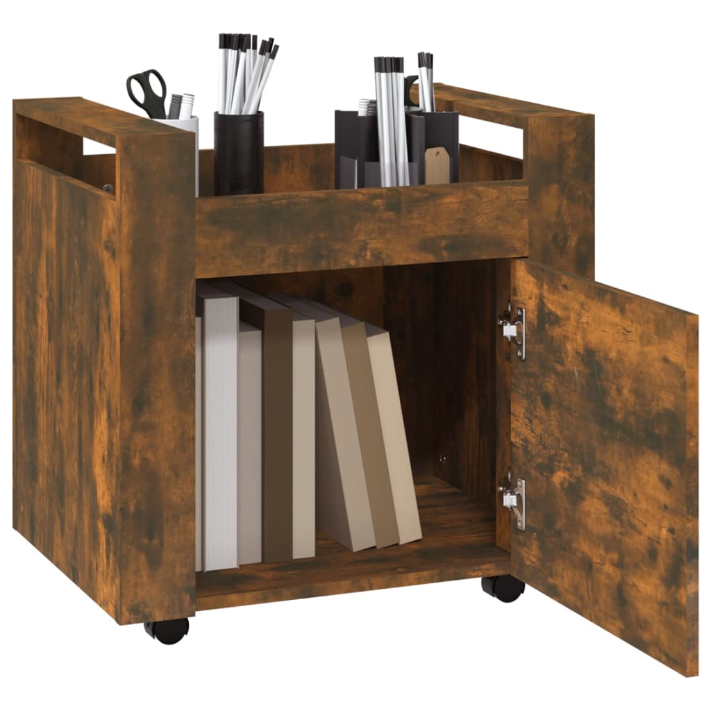 8720287221296_g_en_hd_3 vidaXL Desk Trolley Smoked Oak 60x45x60 cm Engineered Wood - Image 5